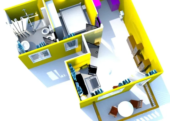 Moderne Mit Privatem Balkon Sowie Meer- Und Gebirgsblick 公寓 *